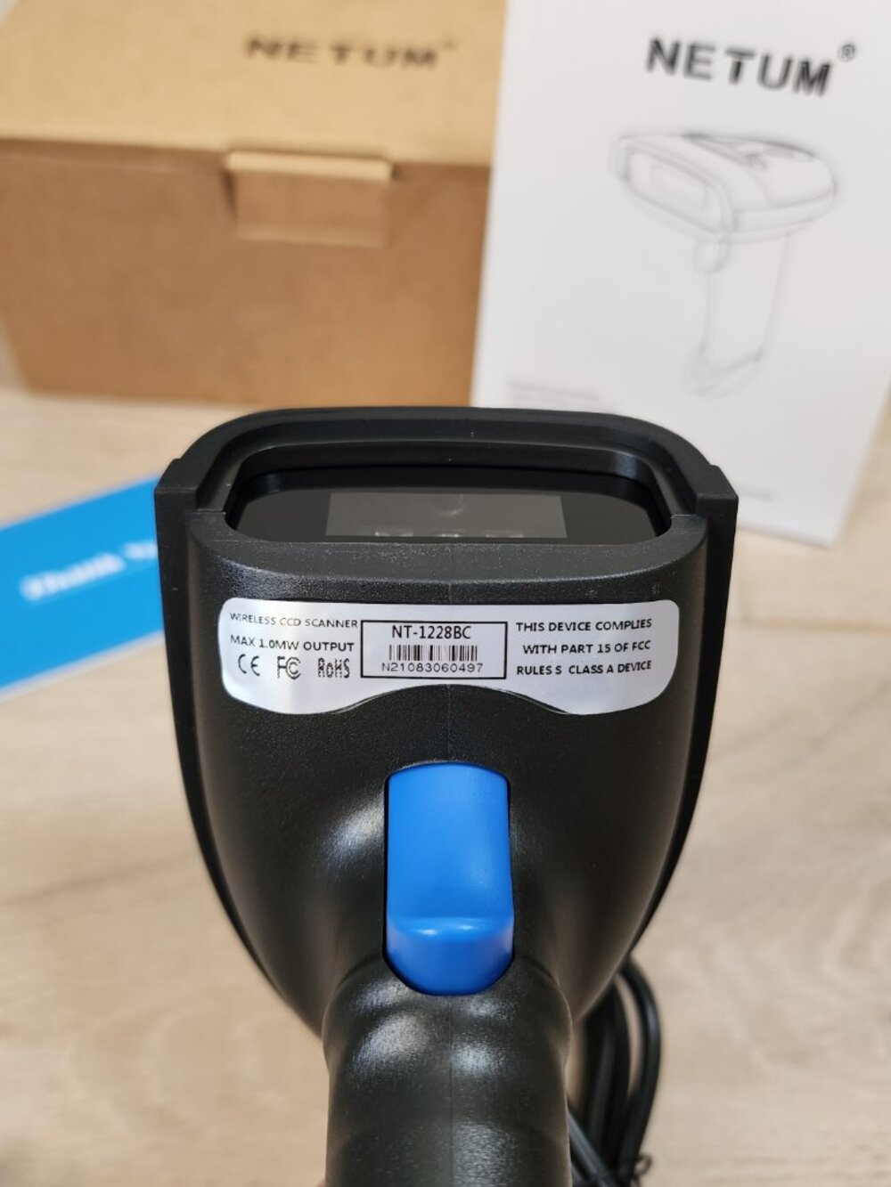 NIB NETUM Bluetooth Barcode Scanner, Compatible with 2.4G Wireless & Bluetooth - Picture 8 of 10